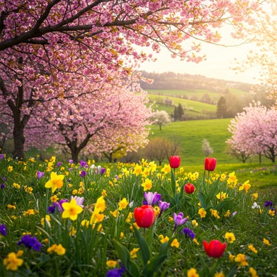 A spring scene